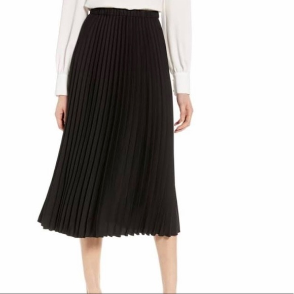 Rachel Zoe Dresses & Skirts - Rachel Zoe large black pleated midi skirt